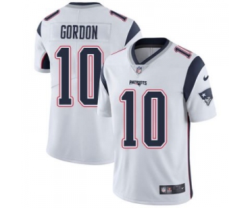 Men's NFL New England Patriots #10 Josh Gordon White Road Alternate Vapor Untouchable Limited Nike Jersey