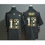 Men's New England Patriots #12 Tom Brady Jesus Faith Black Vapor Untouchable Stitched NFL Nike Limited Jersey