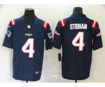 Men's New England Patriots #4 Jarrett Stidham Navy Blue 2020 NEW Vapor Untouchable Stitched NFL Nike Limited Jersey