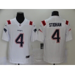 Men's New England Patriots #4 Jarrett Stidham White 2020 NEW Vapor Untouchable Stitched NFL Nike Limited Jersey