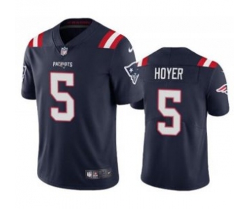 Men's New England Patriots #5 Brian Hoyer Navy 2021 Vapor Untouchable Limited Stitched Jersey