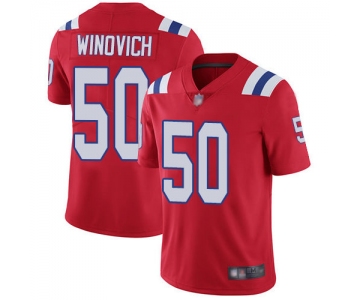 Men's New England Patriots #50 Chase Winovich Limited Red Alternate Vapor Untouchable Jersey