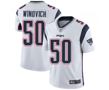 Men's New England Patriots #50 Chase Winovich Limited White Road Vapor Untouchable Jersey