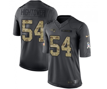 Men's New England Patriots #54 Dont'a Hightower Black Anthracite 2016 Salute To Service Stitched NFL Nike Limited Jersey