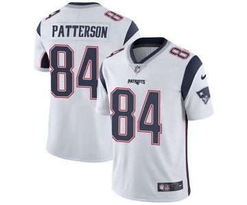 Men's Nike New England Patriots #84 Cordarrelle Patterson White Road Vapor Untouchable Limited Jersey