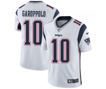 Nike New England Patriots #10 Jimmy Garoppolo White Men's Stitched NFL Vapor Untouchable Limited Jersey