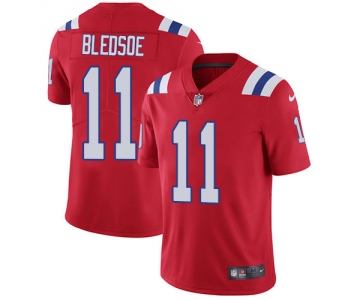 Nike New England Patriots #11 Drew Bledsoe Red Alternate Men's Stitched NFL Vapor Untouchable Limited Jersey