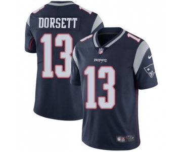 Nike New England Patriots #13 Phillip Dorsett Navy Blue Team Color Men's Stitched NFL Vapor Untouchable Limited Jersey