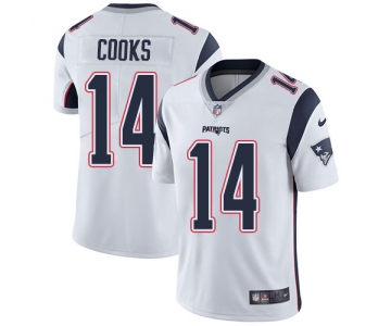 Nike New England Patriots #14 Brandin Cooks White Men's Stitched NFL Vapor Untouchable Limited Jersey