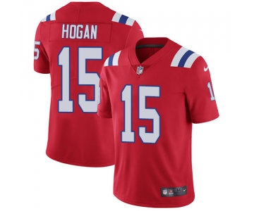 Nike New England Patriots #15 Chris Hogan Red Alternate Men's Stitched NFL Vapor Untouchable Limited Jersey