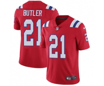 Nike New England Patriots #21 Malcolm Butler Red Alternate Men's Stitched NFL Vapor Untouchable Limited Jersey