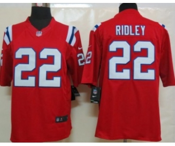 Nike New England Patriots #22 Stevan Ridley Red Limited Jersey