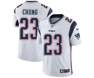 Nike New England Patriots #23 Patrick Chung White Men's Stitched NFL Vapor Untouchable Limited Jersey