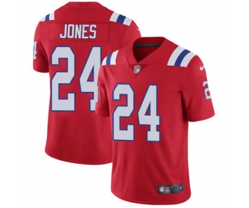 Nike New England Patriots #24 Cyrus Jones Red Alternate Men's Stitched NFL Vapor Untouchable Limited Jersey