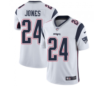 Nike New England Patriots #24 Cyrus Jones White Men's Stitched NFL Vapor Untouchable Limited Jersey