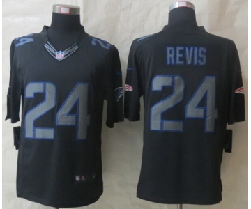 Nike New England Patriots #24 Darrelle Revis Black Impact Limited Jersey