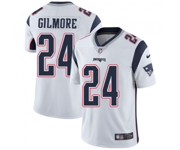 Nike New England Patriots #24 Stephon Gilmore White Men's Stitched NFL Vapor Untouchable Limited Jersey