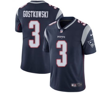 Nike New England Patriots #3 Stephen Gostkowski Navy Blue Team Color Men's Stitched NFL Vapor Untouchable Limited Jersey