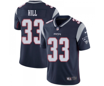 Nike New England Patriots #33 Jeremy Hill Navy Blue Team Color Men's Stitched NFL Vapor Untouchable Limited Jersey