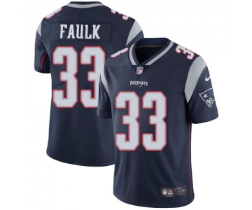 Nike New England Patriots #33 Kevin Faulk Navy Blue Team Color Men's Stitched NFL Vapor Untouchable Limited Jersey