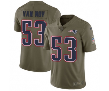 Nike New England Patriots #53 Kyle Van Noy Olive Men's Stitched NFL Limited 2017 Salute To Service Jersey