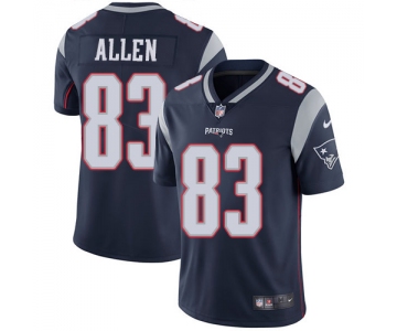 Nike New England Patriots #83 Dwayne Allen Navy Blue Team Color Men's Stitched NFL Vapor Untouchable Limited Jersey