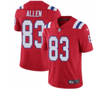Nike New England Patriots #83 Dwayne Allen Red Alternate Men's Stitched NFL Vapor Untouchable Limited Jersey