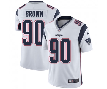 Nike New England Patriots #90 Malcom Brown White Men's Stitched NFL Vapor Untouchable Limited Jersey