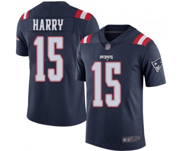 Nike Patriots #15 N'Keal Harry Navy Blue Men's Stitched NFL Limited Rush Jersey