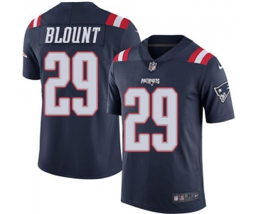 Nike Patriots #29 LeGarrette Blount Navy Blue Men's Stitched NFL Limited Rush Jersey