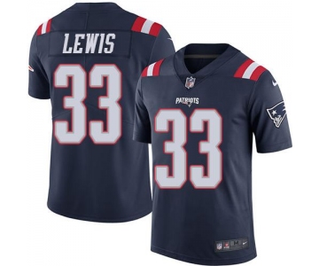 Nike Patriots #33 Dion Lewis Navy Blue Men's Stitched NFL Limited Rush Jersey