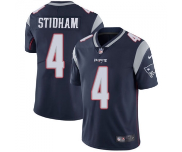 Nike Patriots #4 Jarrett Stidham Navy Blue Team Color Men's Stitched NFL Vapor Untouchable Limited Jersey