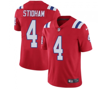 Nike Patriots #4 Jarrett Stidham Red Alternate Men's Stitched NFL Vapor Untouchable Limited Jersey