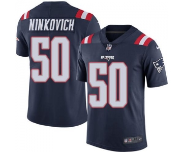 Nike Patriots #50 Rob Ninkovich Navy Blue Men's Stitched NFL Limited Rush Jersey