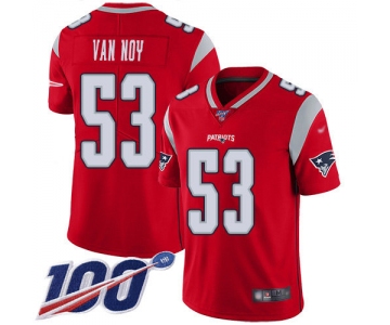 Nike Patriots #53 Kyle Van Noy Red Men's Stitched NFL Limited Inverted Legend 100th Season Jersey