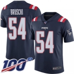 Nike Patriots #54 Tedy Bruschi Navy Blue Men's Stitched NFL Limited Rush 100th Season Jersey