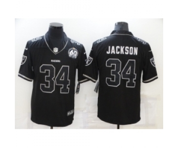 Men Las Vegas Raiders 34 Bo Jackson Black Shadow Vapor Limited Stitched Jersey