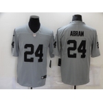 Men's Las Vegas Raiders #24 Johnathan Abram Nike Gray Gridiron 2018 Vapor Untouchable NFL Gray Limited Jersey