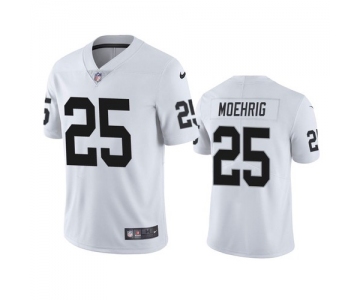 Men's Las Vegas Raiders #25 Trevon Moehrig White Vapor Limited Nike Jersey