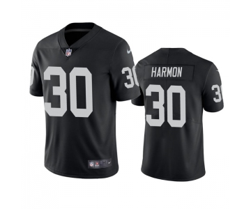 Men's Las Vegas Raiders #30 Duron Harmon Black Vapor Untouchable Limited Stitched Jersey