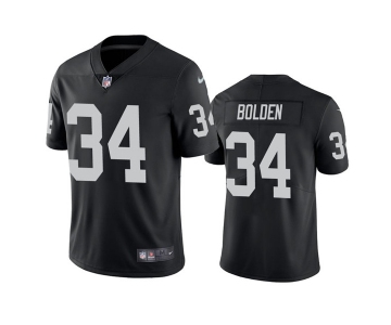 Men's Las Vegas Raiders #34 Brandon Bolden Black Vapor Limited Stitched Jersey