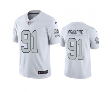 Men's Las Vegas Raiders #91 Yannick Ngakoue Color Rush Limited Jersey