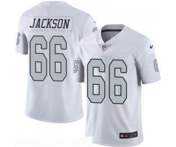 Men's Oakland Raiders #66 Gabe Jackson White 2016 Color Rush Stitched NFL Nike Limited Jersey