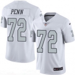 Men's Oakland Raiders #72 Donald Penn White 2016 Color Rush Stitched NFL Nike Limited Jersey