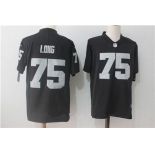 Men's Oakland Raiders #75 Howie Long Black 2017 Vapor Untouchable Stitched NFL Nike Limited Jersey