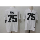 Men's Oakland Raiders #75 Howie Long White 2017 Vapor Untouchable Stitched NFL Nike Limited Jersey