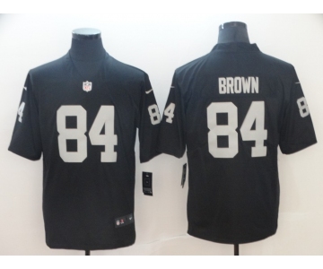 Men's Oakland Raiders 84 Antonio Brown Black Vapor Untouchable Limited Jersey