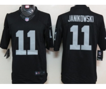 Nike Oakland Raiders #11 Sebastian Janikowski Black Limited Jersey