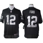 Nike Oakland Raiders #12 Jacoby Ford Black Limited Jersey