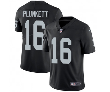 Nike Oakland Raiders #16 Jim Plunkett Black Team Color Men's Stitched NFL Vapor Untouchable Limited Jersey